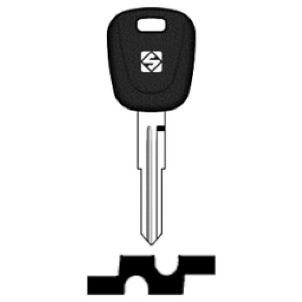 SilcaNE75TE.png Transpondersleutel brass NE75TE zonder chip