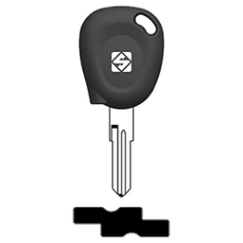 Transpondersleutel staal NE89RTE zonder chip