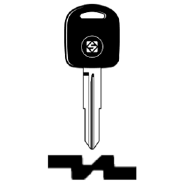 Transpondersleutel brass SZ11RTE zonder chip