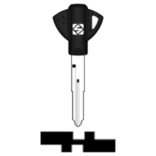 SilcaSZ17RTE.png Transpondersleutel brass SZ17RTE zonder chip