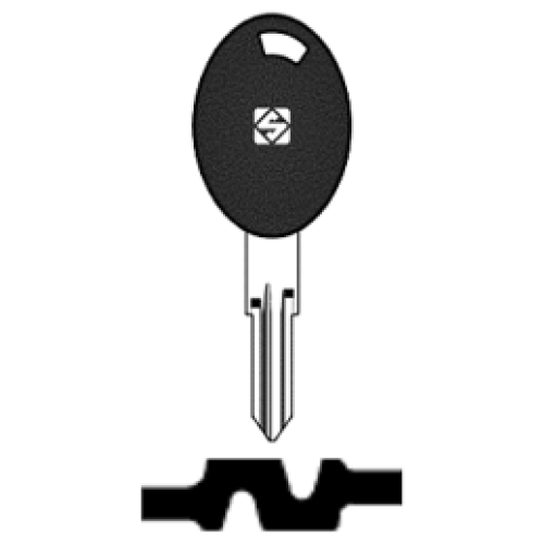 Transpondersleutel brass SZ18TE zonder chip