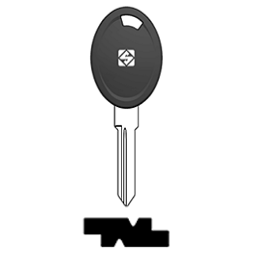 Transpondersleutel brass TAT3RTE zonder chip