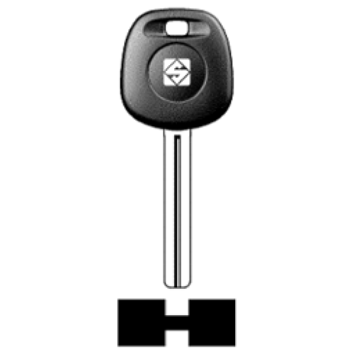 Transpondersleutel brass TOY40BTE zonder chip