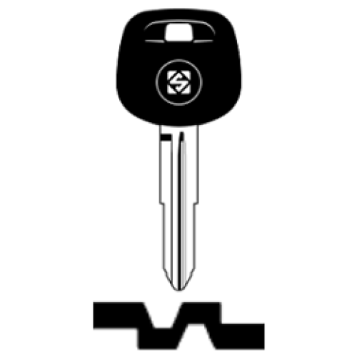 Transpondersleutel brass TOY41RATE zonder chip