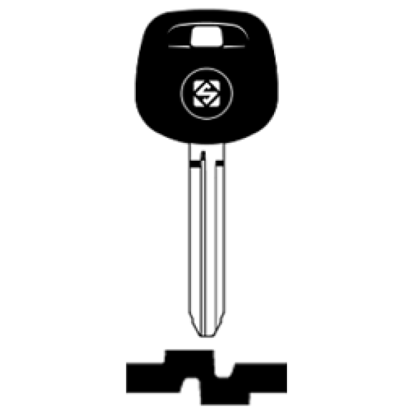 Transpondersleutel brass TOY43RATE zonder chip