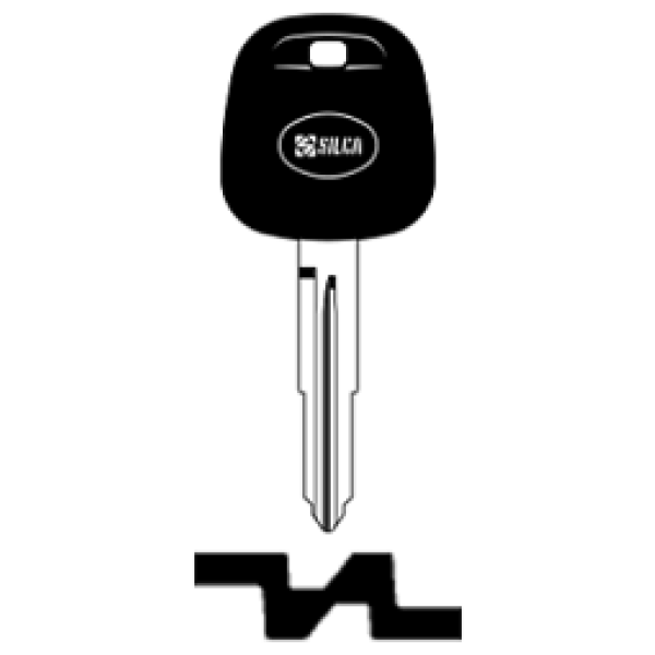 Transpondersleutel brass TOY46RTE zonder chip