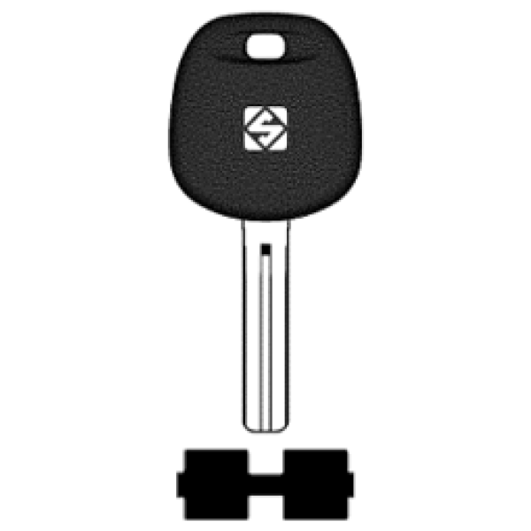 Transpondersleutel brass TOY48BTE zonder chip