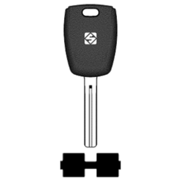 SilcaTOY49TE.png Transpondersleutel brass TOY49TE zonder chip