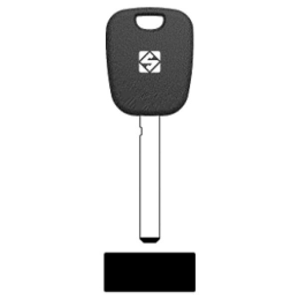 Transpondersleutel nikkel TOY51TE zonder chip