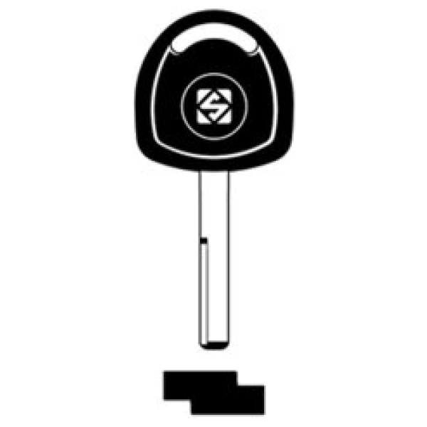 Transpondersleutel brass zonder chip YM27TE