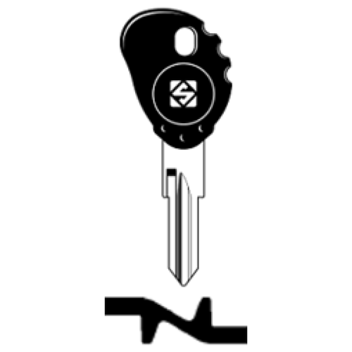 SilcaZD24RTE.png Transpondersleutel brass ZD24RTE zonder chip