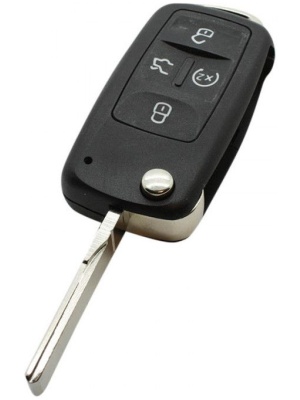 4 knops lege behuizing flip key