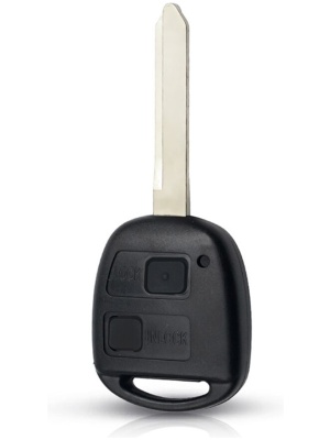 Toyota sleutelbehuizing 2-knops inclusief rubber