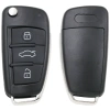 Audi sleutelbehuizing 3-knops HU66
